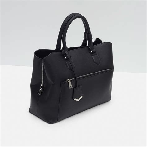 zara shoulder bag with pockets